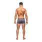 Uitgesneden Mini Shorts - Houtskoolgrijs, S - Pleasureplay BoxershortsMale Power