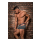 Uitgesneden Mini Shorts - Houtskoolgrijs, S - Pleasureplay BoxershortsMale Power