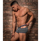 Minishort Met Uitsnede - Houtskoolgrijs - M - Pleasureplay BoxershortsMale Power