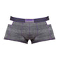 Minishort Met Uitsnede - Houtskoolgrijs - M - Pleasureplay BoxershortsMale Power