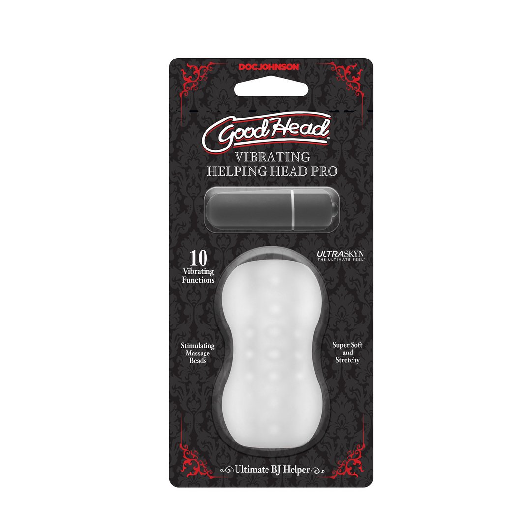 Helping Head Pro - Vibrating Masturbator Sleeve - Frost - EroticToyzProducten,Toys,Toys voor Mannen,Masturbators Strokers,Handmatige Masturbator,Outlet,,MannelijkDoc Johnson