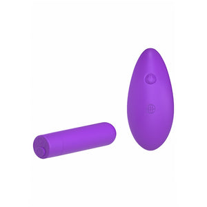 'Her Oplaadbare Bullet Vibrator met Afstandsbediening - Zwart' - EroticToyzKogel - en MinivibratorsPipedream