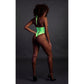 Neon Hooggesneden Body - Neonroze - Pleasureplay Bodysuits TeddiesOuch! by Shots