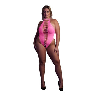 High - Cut Body - EroticToyzProducten,Lingerie,Lingerie voor Haar,Bodysuits Teddies,,Ouch! by Shots