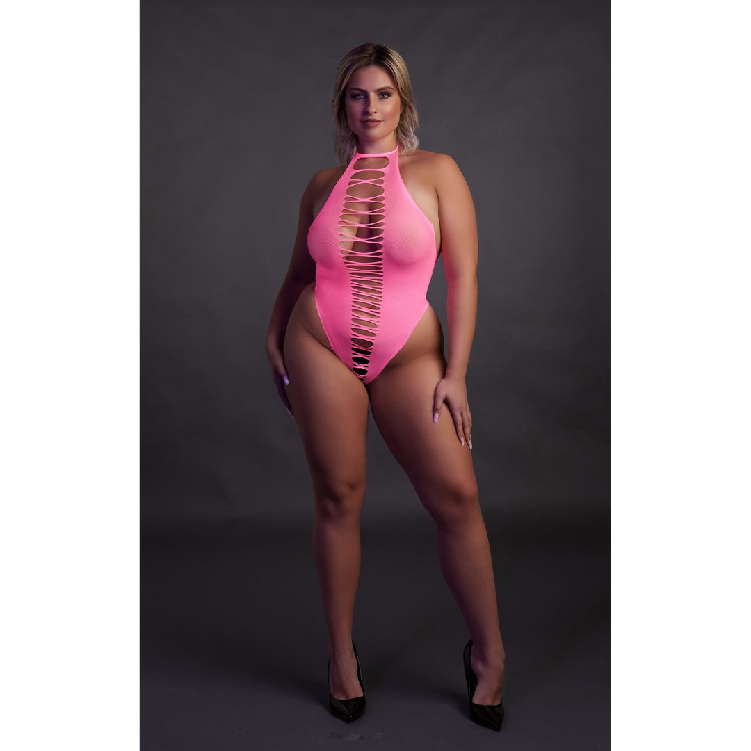 High - Cut Body - EroticToyzProducten,Lingerie,Lingerie voor Haar,Bodysuits Teddies,,Ouch! by Shots