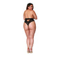 Slip Met Scalloped Kant - XL - Zwart - Pleasureplay Strings en SlipjesDreamgirl