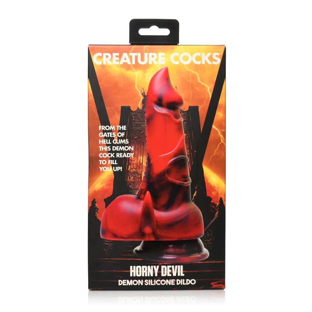 Horny Devil - Demon Silicone Dildo - Red - EroticToyzProducten,Toys,Dildos,Niet - Fallische Dildo's,Nieuwe Producten,,GeslachtsneutraalXR Brands