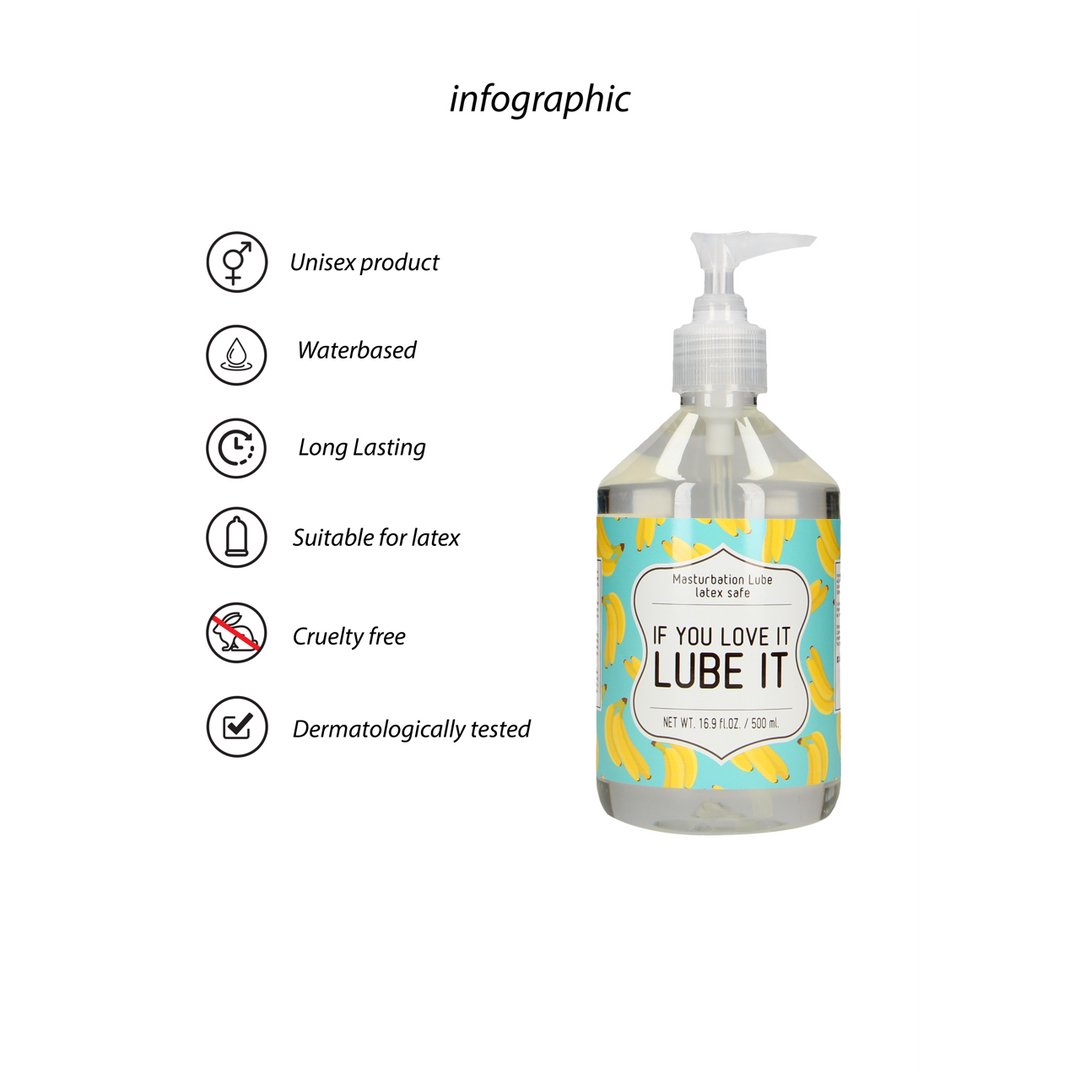 If You Love It. Lube It - 500 ml - EroticToyzProducten,Veilige Seks, Verzorging Hulp,Glijmiddelen,Glijmiddelen op Waterbasis,,GeslachtsneutraalS - Line by Shots