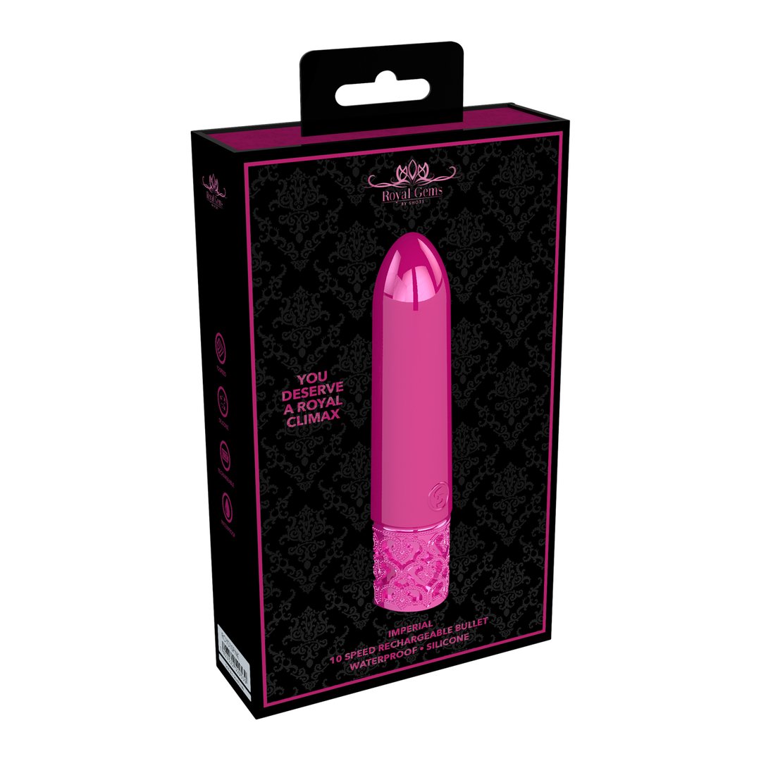 Imperial - Rechargeable Silicone Vibrator - EroticToyzProducten,Toys,Vibrators,Kogel - en Minivibrators,,VrouwelijkRoyal Gems by Shots