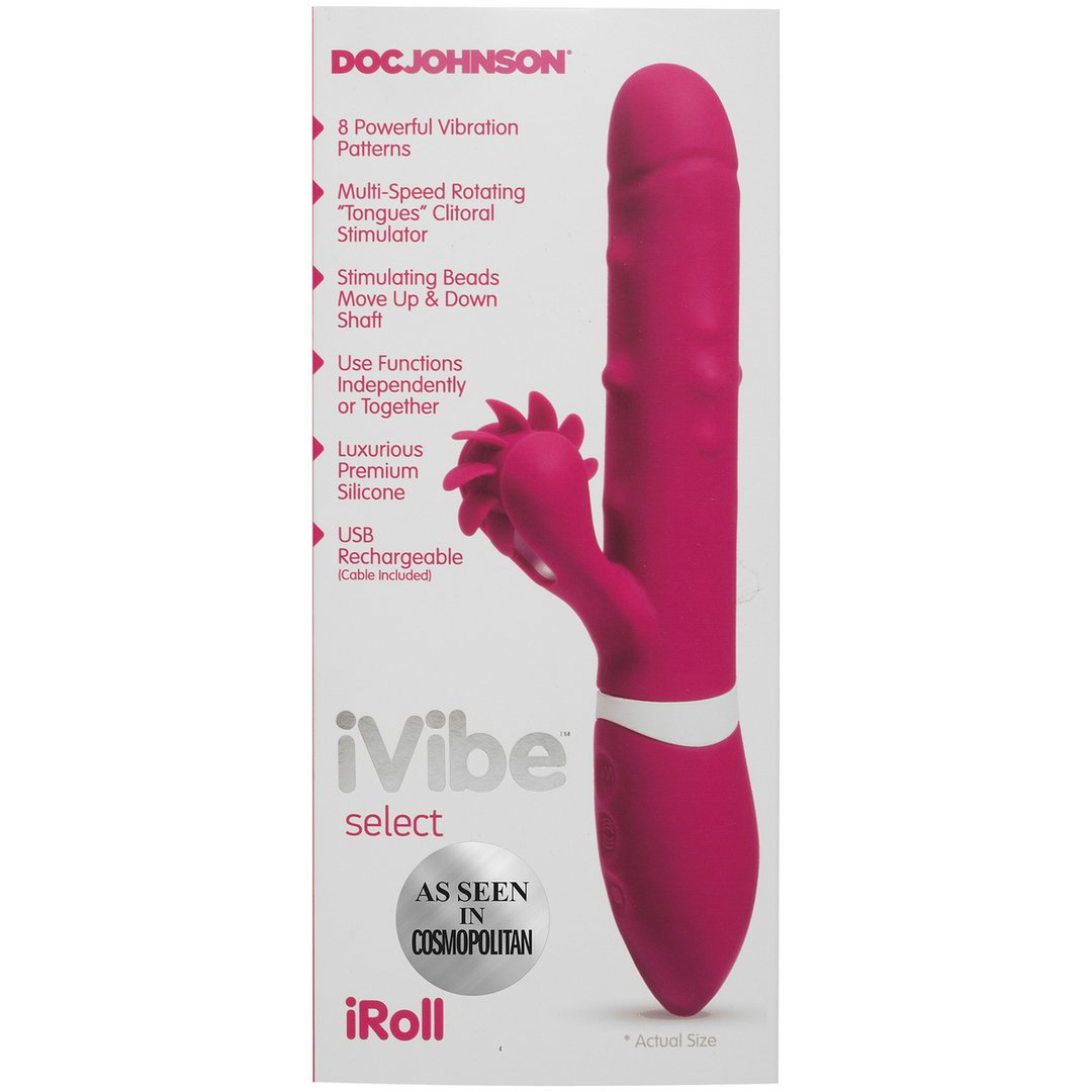 iRoll - Rabbit Vibrator - EroticToyzProducten,Toys,Vibrators,Rabbit Vibrators,,GeslachtsneutraalDoc Johnson