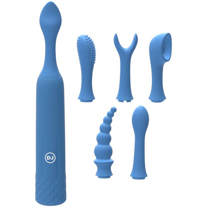 iVibe Select iQuiver 7 - delige Vibrator Set - Periwinkle & Red Velvet - EroticToyzMassagetoestellen WandsDoc Johnson