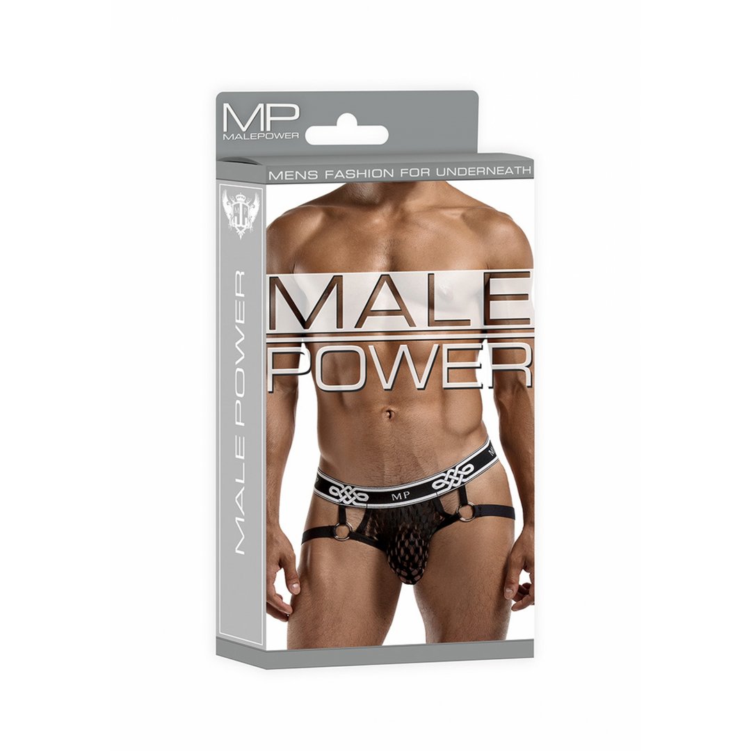 Jock Ring - M - Black - EroticToyzProducten,Lingerie,Lingerie voor Hem,Jocks,,MannelijkMale Power