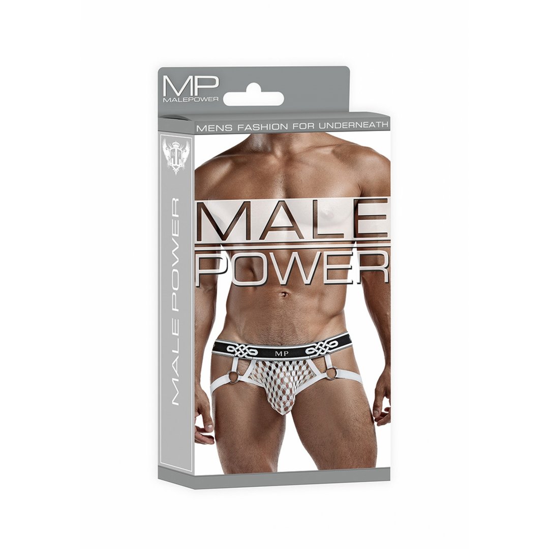 Jock Ring - M - White - EroticToyzProducten,Lingerie,Lingerie voor Hem,Jocks,,MannelijkMale Power