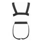 Allure Open Back Teddy Zwart - Pleasureplay Bodysuits TeddiesAllure