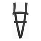Allure Open Back Teddy Zwart - Pleasureplay Bodysuits TeddiesAllure