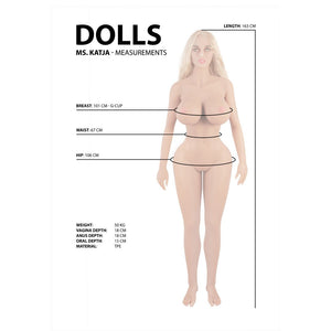 'Katja Realistische Sekspop - Volledig Verstelbaar met Verwarmingselement' - EroticToyzVrouwelijkDolls by Shots