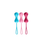 Kegel Balls Trainingsset - 3 Stuks Turquoise/Rood/Roze - EroticToyzVaginale ballen Ben Wa - ballenSatisfyer