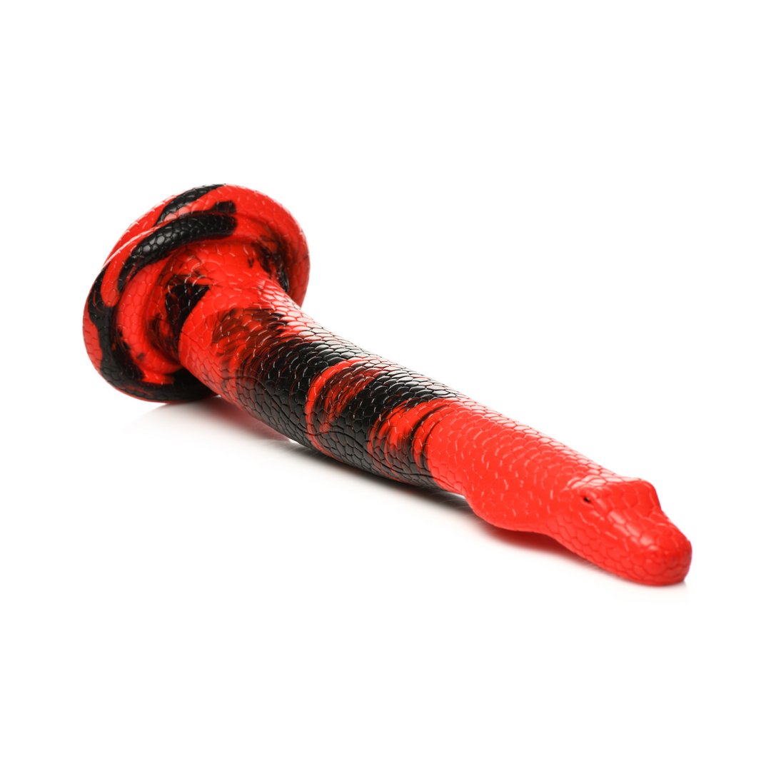 King Cobra Dildo 36 cm – Rood/Zwart – Met Zuignap - EroticToyzNiet - Fallische Dildo'sXR Brands