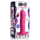 Knijpbare Trillende Dildo - Roze, 16.7 cm, Siliconen - Pleasureplay Strap On VibratorsXR Brands