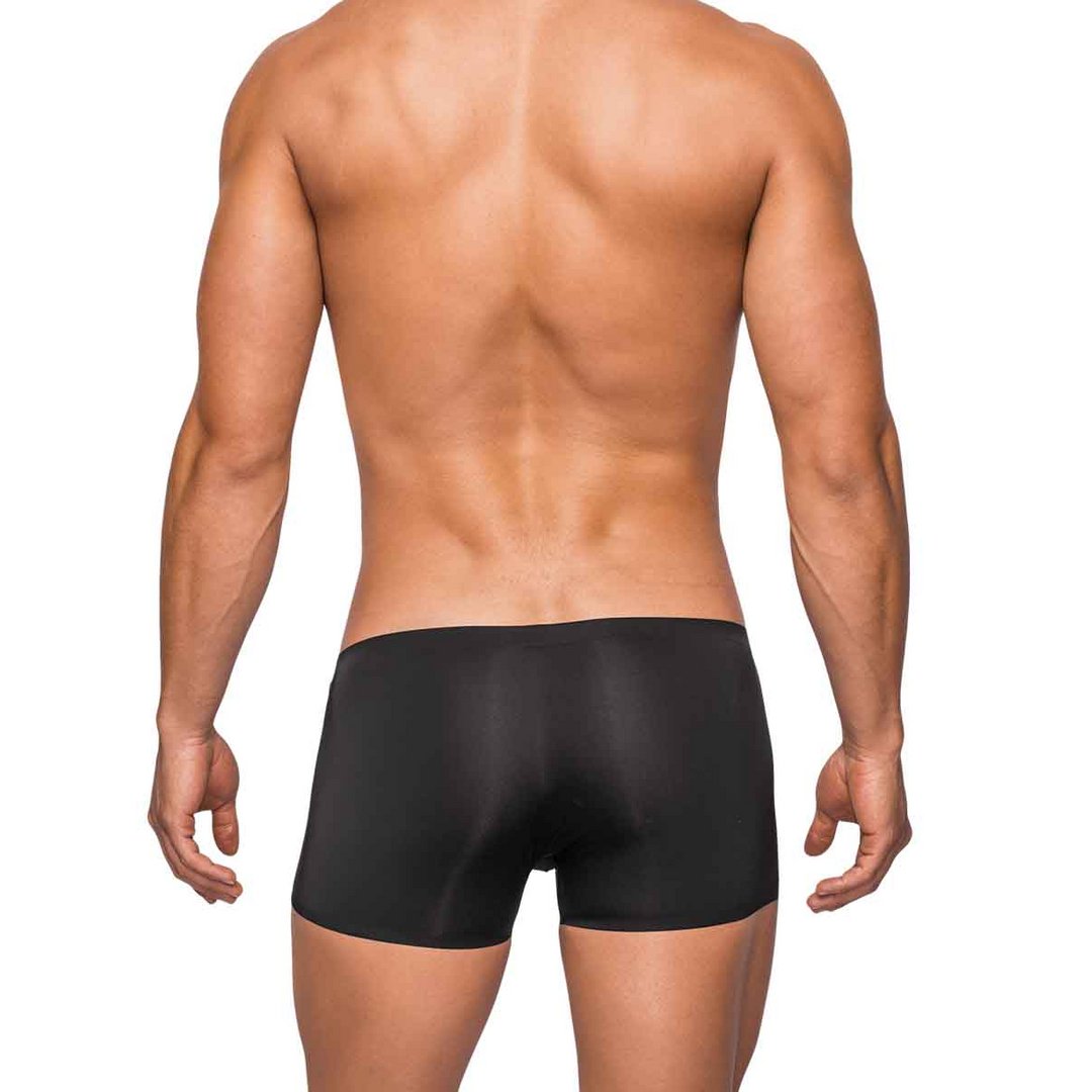 Korte Broek - S - Zwart Naadloos Microvezel - EroticToyzProducten,Lingerie,Lingerie voor Hem,Boxershorts,,MannelijkMale Power