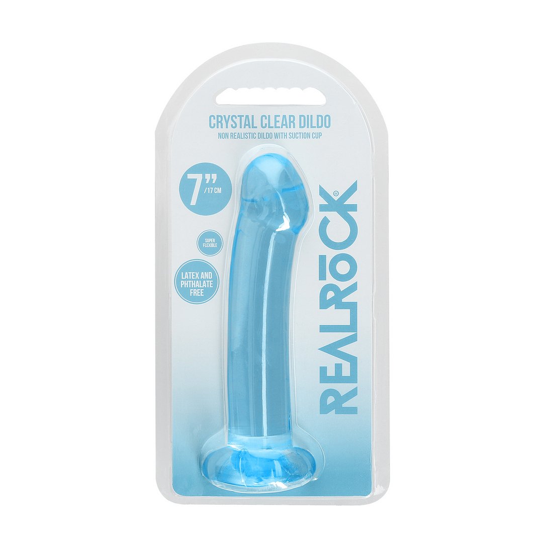 Kristalheldere Dildo - 17 cm - Anaal en Vaginaal Gebruik - EroticToyzProducten,Toys,Dildos,Realistische Dildo's,,GeslachtsneutraalRealRock by Shots