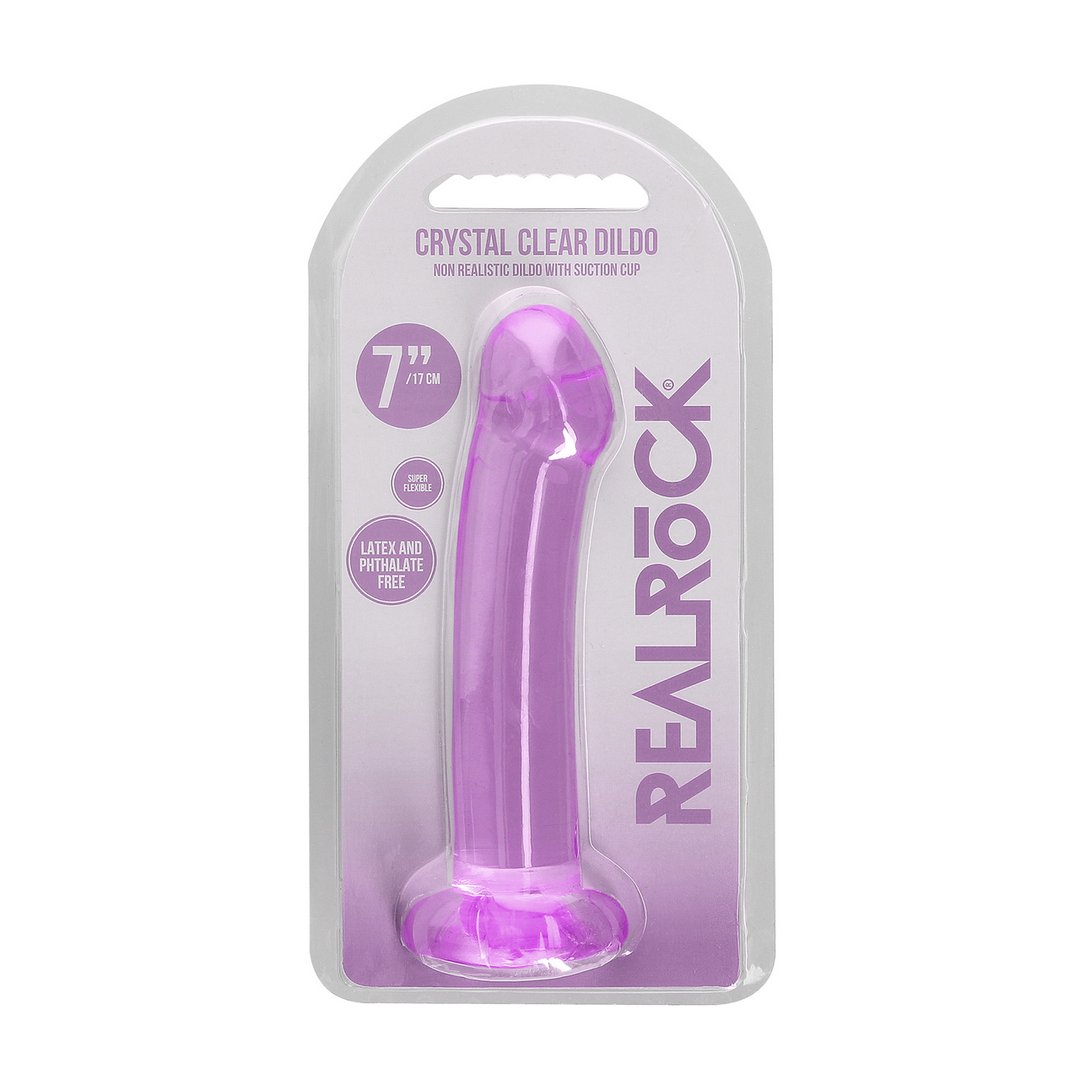 Kristalheldere Dildo - 17 cm - Ftalaatvrij en Lichaamsveilig - EroticToyzProducten,Toys,Dildos,Realistische Dildo's,,GeslachtsneutraalRealRock by Shots