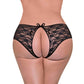 Boy Short Met Split Back - 2XL - Zwart - Pleasureplay Strings en SlipjesMagic Silk