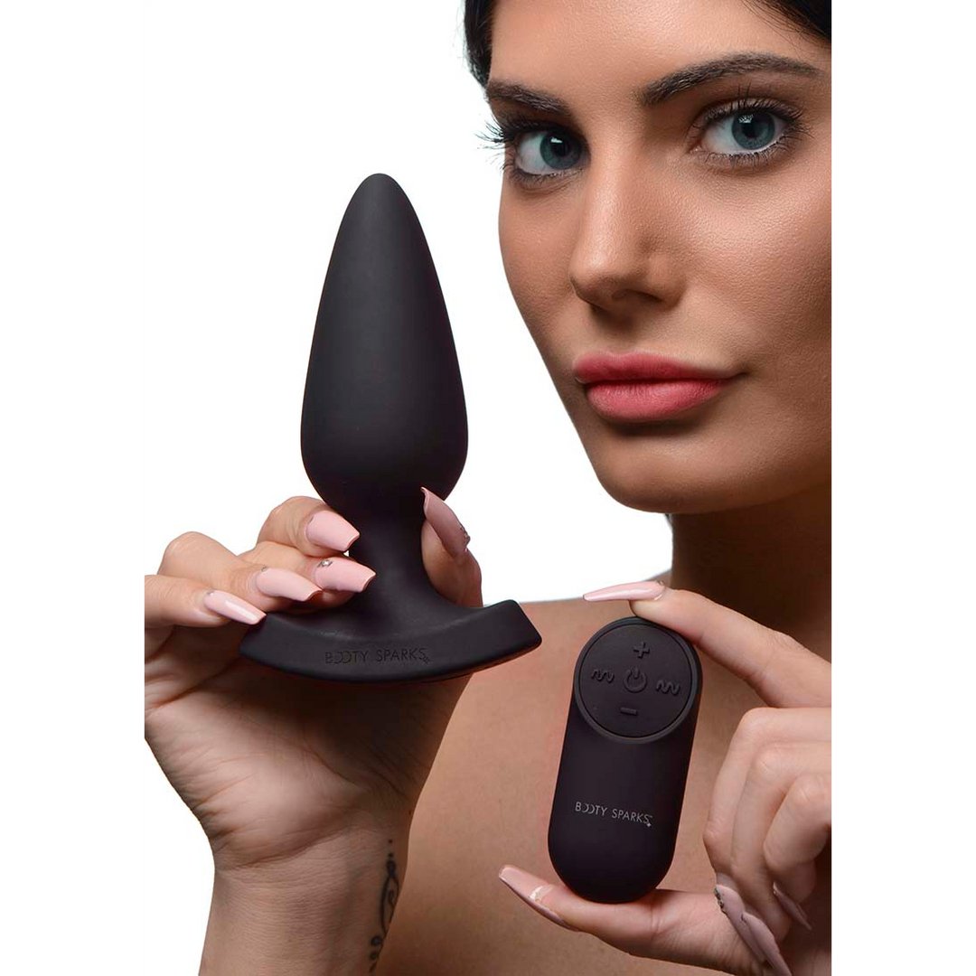 Laser Hart - Butt Plug with Remote Control - Large - EroticToyzProducten,Toys,Anaal Toys,Buttplugs Anale Dildo's,Buttplugs Anale Dildo's Vibrerend,,XR Brands