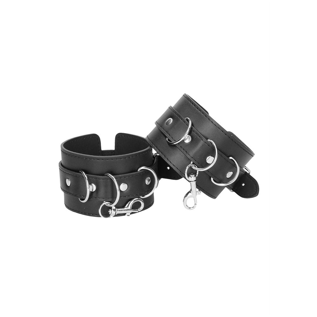 Leather Hand and Leg Cuffs - EroticToyzProducten,Toys,Fetish,Boeien,Enkelboeien,Handboeien,,GeslachtsneutraalOuch! by Shots