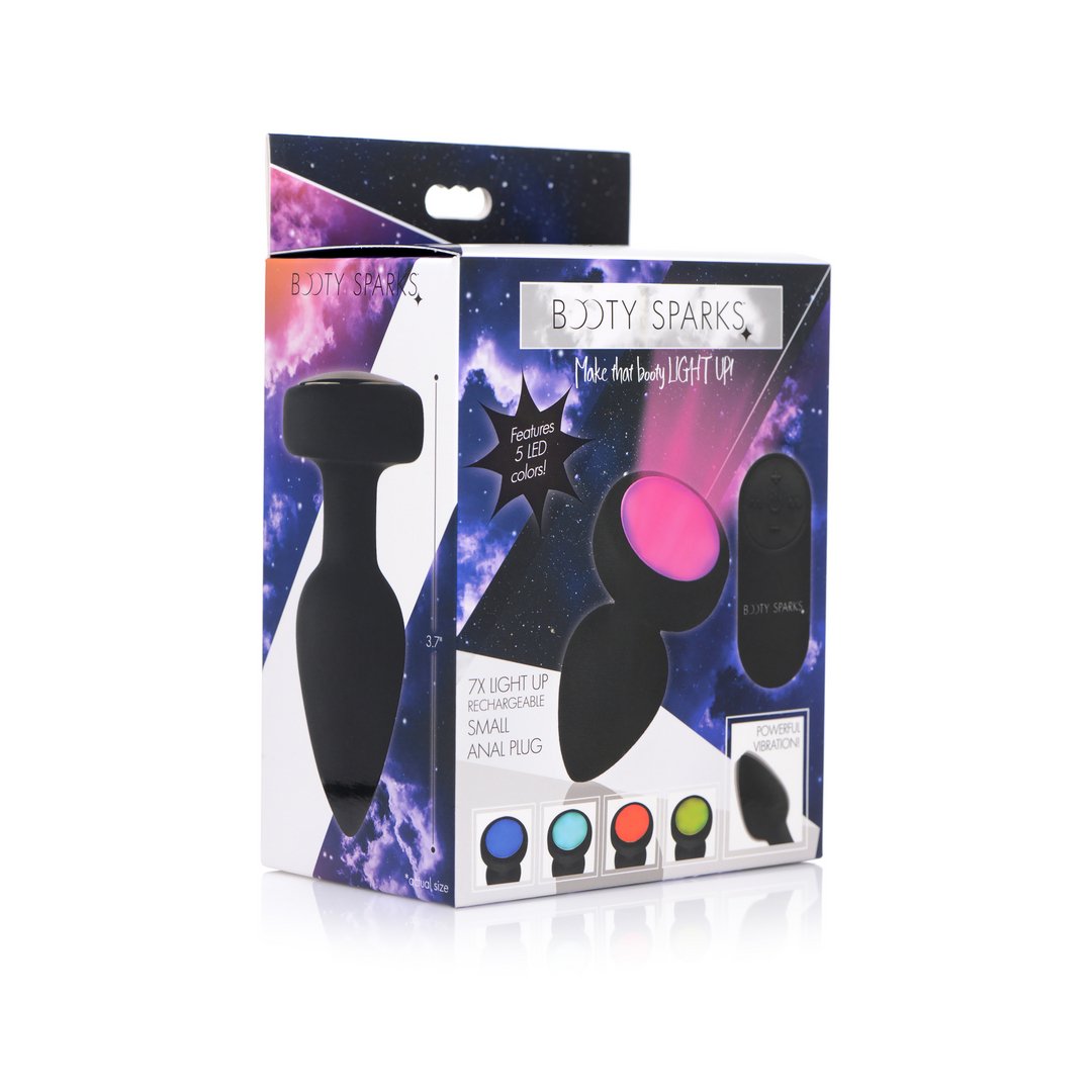 'LED Vibrating Silicone Butt Plug Groot - Multi - Color' - EroticToyzButtplugs Anale Dildo's VibrerendXR Brands