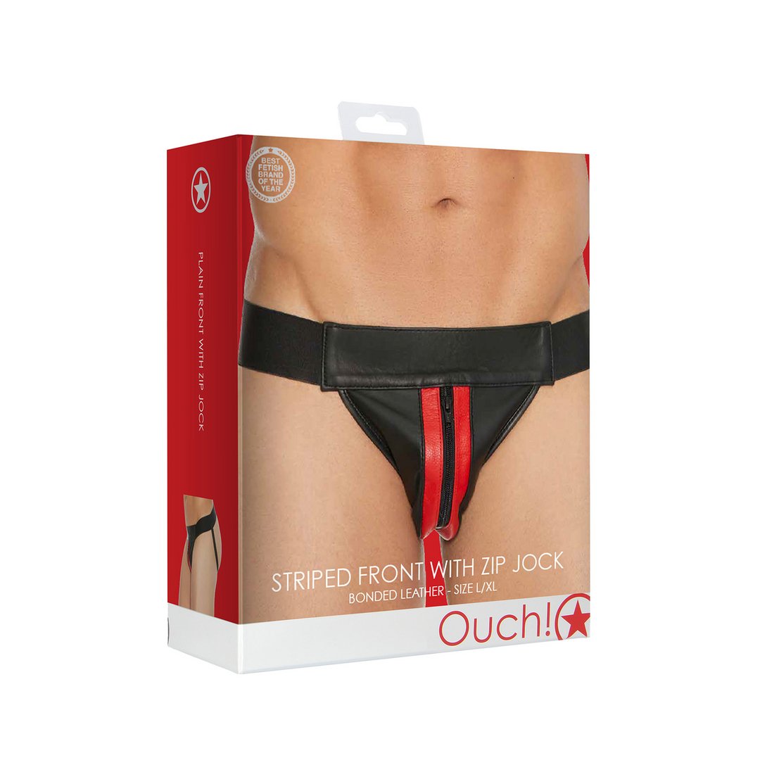 Leren Jockstrap met Rits - XL - EroticToyzJocksOuch! by Shots