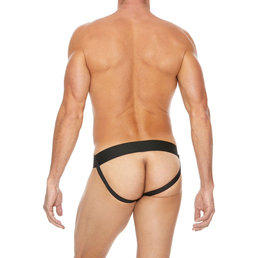 Leren Jockstrap met Ritssluiting - M - EroticToyzProducten,Lingerie,Lingerie voor Hem,Jocks,,MannelijkOuch! by Shots