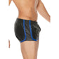 Leren Veelzijdige Shorts S/M - Blauw - EroticToyzBoxershortsOuch! by Shots