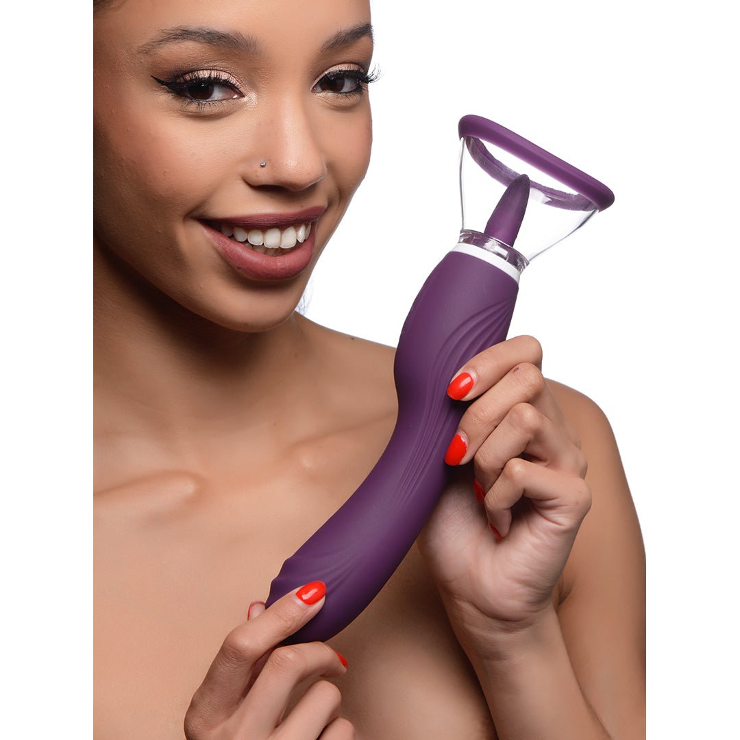 XR Brands Zuigvibrator Paars - Pleasureplay ZuigvibratorsXR Brands