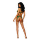Lingerie Set - Metallic Koordkant - Groen - One Size - Pleasureplay 3 - Delige SetDreamgirl