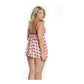 Babydoll en Thong - Wit, Plus Size - Pleasureplay Queen sizeCoquette