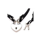 LockIt Choker met Romantisch Hartslot en Sleutel - Zwart - EroticToyzRiem HalsbandenXR Brands