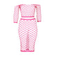 Neon Crop Top en Lange Rok - UV Geactiveerd - Pleasureplay 2 - Delige SetOuch! by Shots