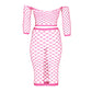 Neon Crop Top en Lange Rok - UV Geactiveerd - Pleasureplay 2 - Delige SetOuch! by Shots