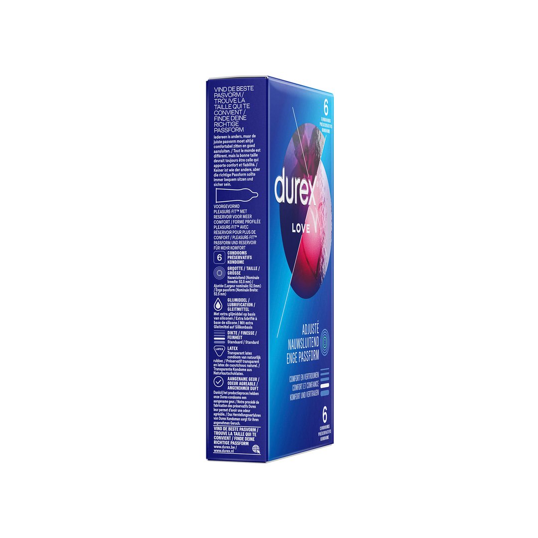 Love - Condoms - 6 Pieces - EroticToyzProducten,Veilige Seks, Verzorging Hulp,Veilige Seks,Condooms voor Mannen,,MannelijkDurex