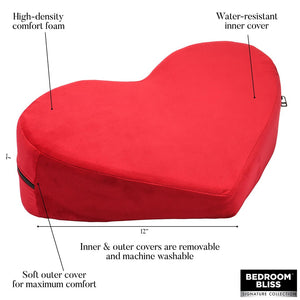 Love Pillow Hartvormig - Rood Fluweel - EroticToyzMeubelsXR Brands