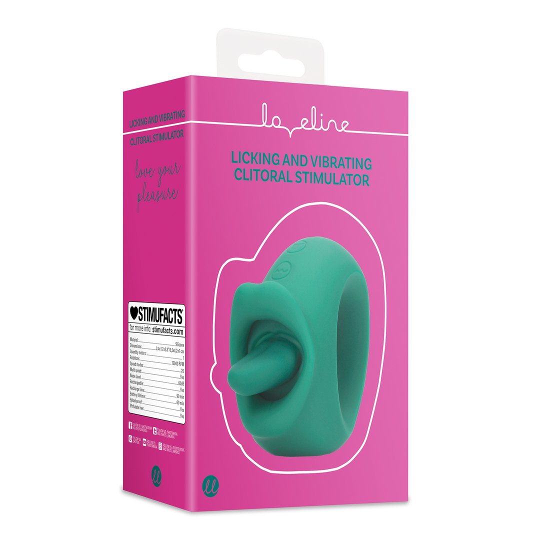 'Loveline Clitoris Stimulator Likkend en Vibrerend - Roze' - EroticToyzLay - on VibratorLoveline by Shots