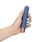 Geribbelde Mini Vibrator - Blauw - Pleasureplay Kogel - en MinivibratorsLoveline by Shots