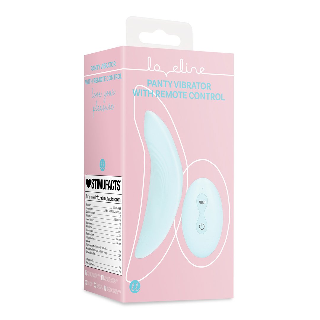 Loveline Panty Vibrator met Afstandsbediening - Zwart - EroticToyzVibrerende SlipjesLoveline by Shots