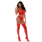 Bustier Set - Mesh & Goudkleurige Details - M - Pleasureplay 2 - Delige SetForplay