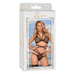 Beha en String Set - Zwart - Pleasureplay 2 - Delige SetMagic Silk