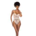 Luxe Wimperkant Bodysuit - Ivoor XL - EroticToyzBodysuits TeddiesMapalé