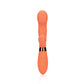 Rabbit Vibrator met Geribbelde Clitoris stimulator - Oranje, 21 cm - Pleasureplay Rabbit VibratorsLoveline by Shots