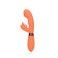 Rabbit Vibrator met Geribbelde Clitoris stimulator - Oranje, 21 cm - Pleasureplay Rabbit VibratorsLoveline by Shots