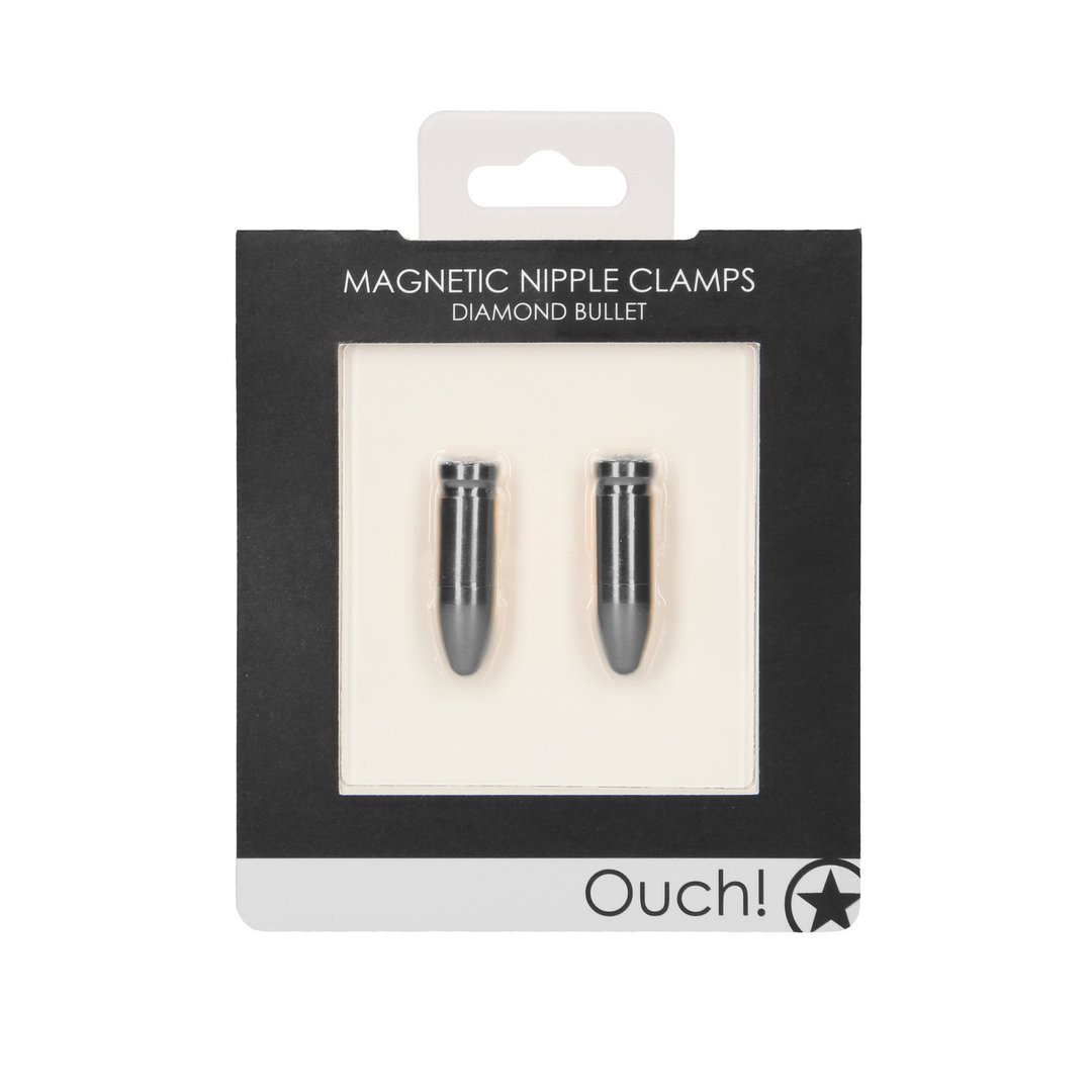 Magnetic Nipple Clamps Diamond Bullet - EroticToyzProducten,Toys,Tepel Toys VacuÃ¼m Toys,Tepelklemmen,Outlet,,GeslachtsneutraalOuch! by Shots